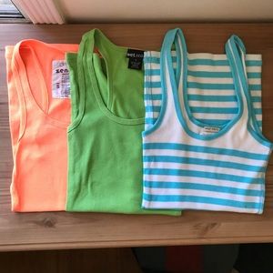 BUNDLE - 3 colored tank tops!